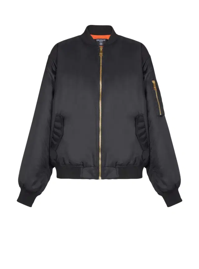 Balmain Printed nylon bomber jacket