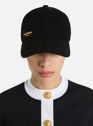 Balmain Paris velvet cap | Thumbnail 2