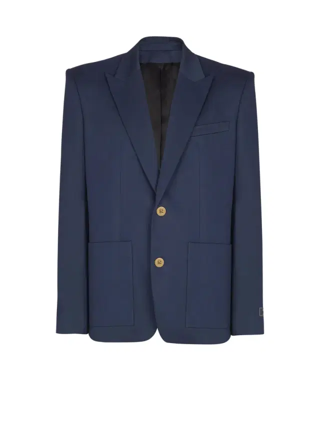 Balmain Cotton twill 2-buttons jacket