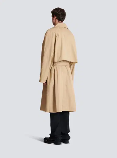 Balmain Cotton canvas trench coat | Thumbnail 4 Balmain Cotton canvas trench coat | Thumbnail 4