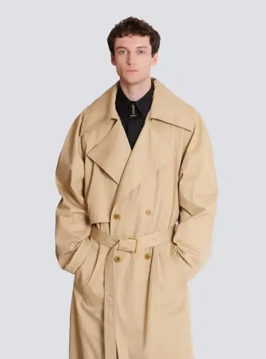 Balmain Cotton canvas trench coat | Thumbnail 5 Balmain Cotton canvas trench coat | Thumbnail 5