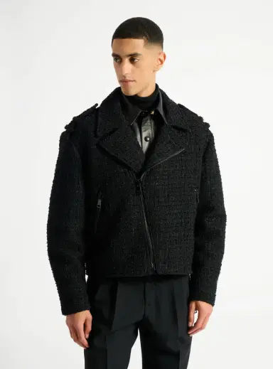 Balmain Tweed biker jacket | Thumbnail 6 Balmain Tweed biker jacket | Thumbnail 6