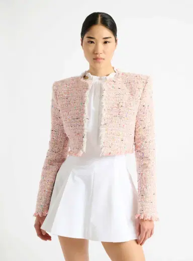 Balmain Cropped tweed jacket | Thumbnail 8