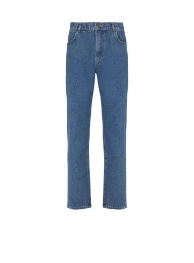 Balmain Blue denim straight-cut jeans | Thumbnail 1