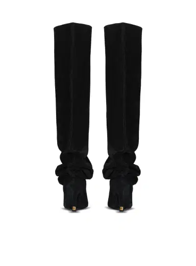 Balmain Suede leather Wedge thigh-high boots | Thumbnail 4 Balmain Suede leather Wedge thigh-high boots | Thumbnail 4