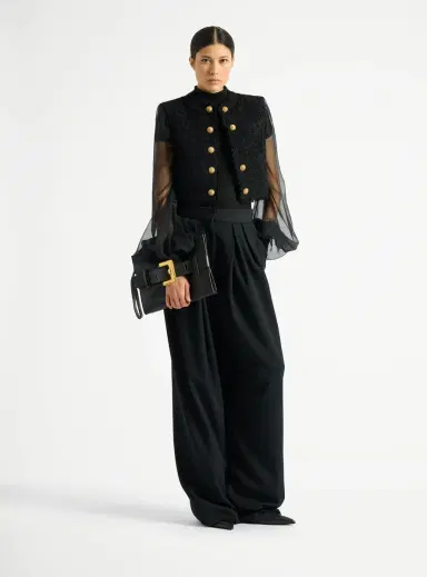 Balmain Anthem smooth leather clutch | Thumbnail 2 Balmain Anthem smooth leather clutch | Thumbnail 2