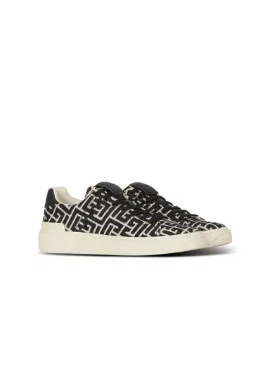 Balmain Monogram jacquard B-Court sneakers | Thumbnail 2 Balmain Monogram jacquard B-Court sneakers | Thumbnail 2