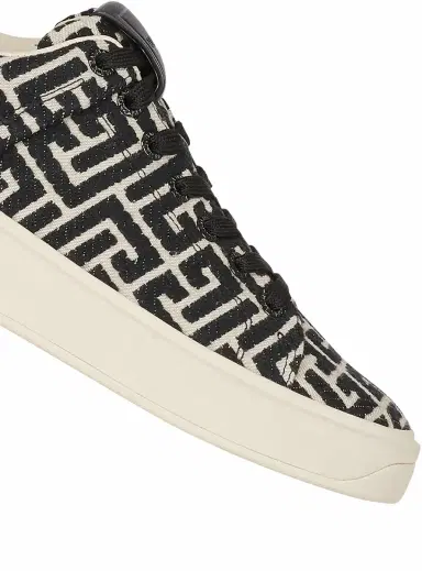 Balmain Monogram jacquard B-Court sneakers | Thumbnail 5 Balmain Monogram jacquard B-Court sneakers | Thumbnail 5
