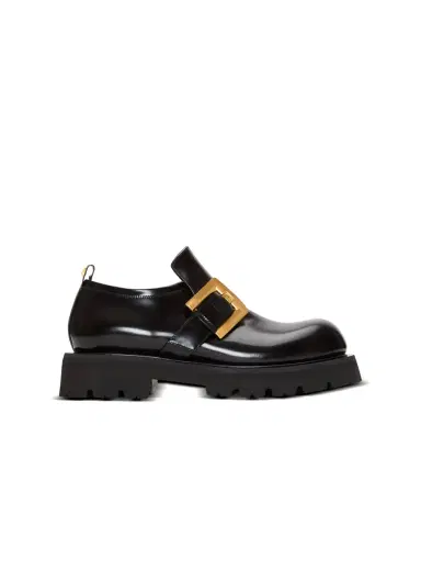 Balmain Anthem loafers in glazed leather | Thumbnail 1 Balmain Anthem loafers in glazed leather | Thumbnail 1