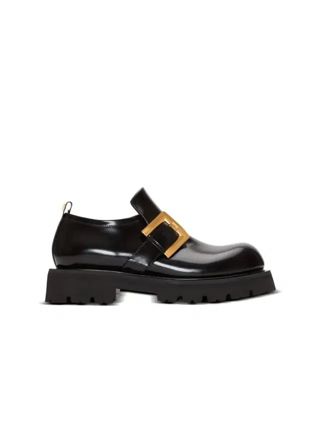 Balmain Anthem loafers in glazed leather