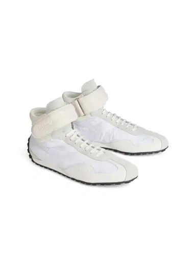 Balmain Racing Mid-Top sneakers in nylon and leather | Thumbnail 3 Balmain Racing Mid-Top sneakers in nylon and leather | Thumbnail 3