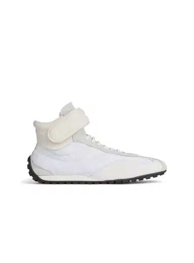 Balmain Racing Mid-Top sneakers in nylon and leather | Thumbnail 1 Balmain Racing Mid-Top sneakers in nylon and leather | Thumbnail 1