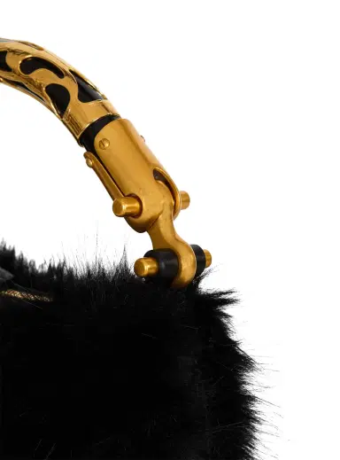 Balmain Mini Ebene bag in faux fur | Thumbnail 6 Balmain Mini Ebene bag in faux fur | Thumbnail 6