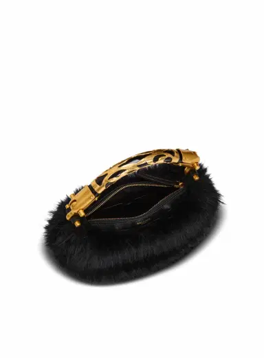 Balmain Mini Ebene bag in faux fur | Thumbnail 7 Balmain Mini Ebene bag in faux fur | Thumbnail 7