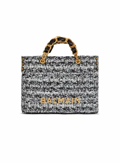 Balmain 1945 Soft tweed tote bag | Thumbnail 1 Balmain 1945 Soft tweed tote bag | Thumbnail 1