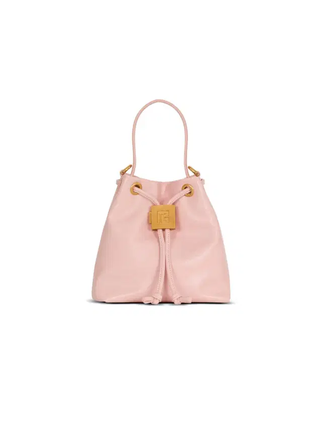 Balmain Mini Pulse Bucket bag in smooth leather