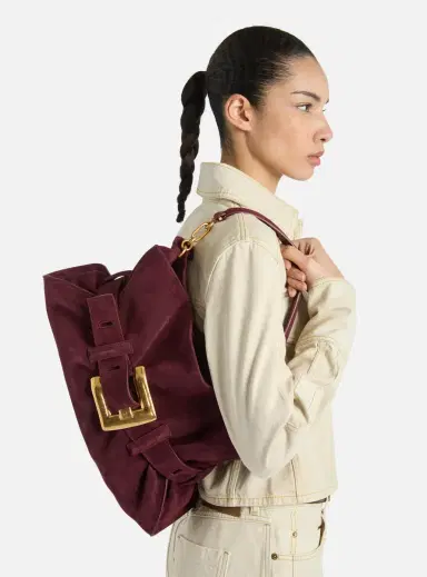 Balmain Medium Anthem suede leather bag | Thumbnail 2 Balmain Medium Anthem suede leather bag | Thumbnail 2