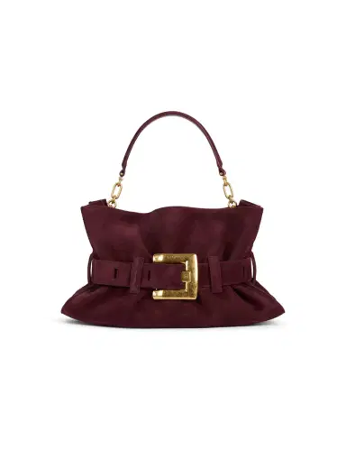 Balmain Medium Anthem suede leather bag | Thumbnail 1 Balmain Medium Anthem suede leather bag | Thumbnail 1