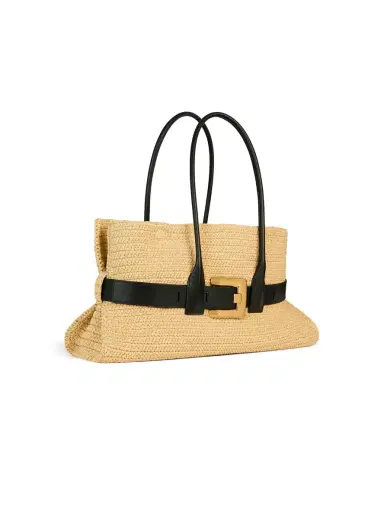 Balmain Large Anthem bag in smooth leather and crochet | Thumbnail 3 Balmain Large Anthem bag in smooth leather and crochet | Thumbnail 3