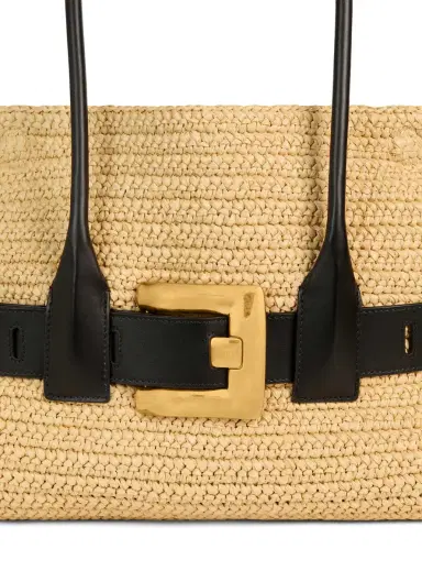 Balmain Large Anthem bag in smooth leather and crochet | Thumbnail 6 Balmain Large Anthem bag in smooth leather and crochet | Thumbnail 6