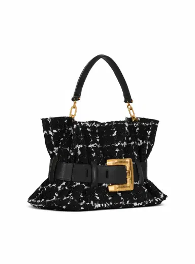 Balmain Medium Anthem bag in tweed | Thumbnail 3