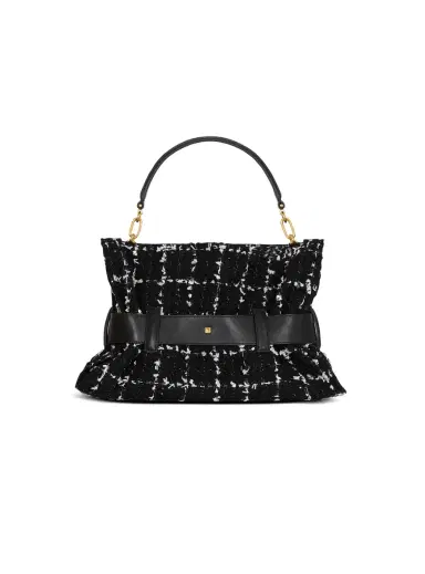 Balmain Medium Anthem bag in tweed | Thumbnail 4