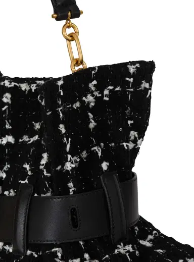 Balmain Medium Anthem bag in tweed | Thumbnail 6