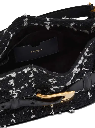 Balmain Medium Anthem bag in tweed | Thumbnail 7