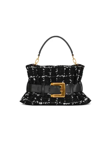 Balmain Medium Anthem bag in tweed | Thumbnail 1