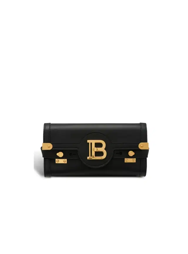 Balmain Smooth leather B-Buzz 23 clutch bag