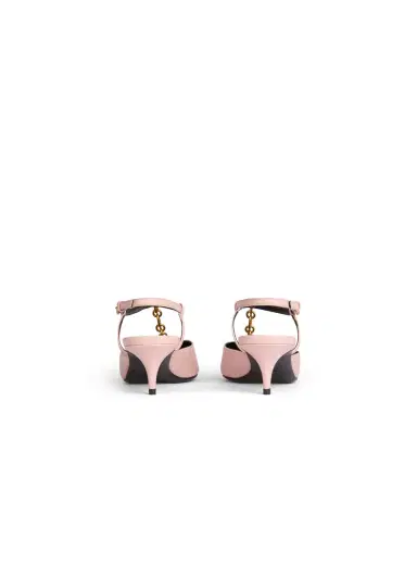 Balmain Sync chain kitten slingbacks in leather | Thumbnail 4 Balmain Sync chain kitten slingbacks in leather | Thumbnail 4