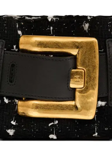 Balmain Mini Anthem bag in smooth leather and tweed | Thumbnail 5 Balmain Mini Anthem bag in smooth leather and tweed | Thumbnail 5