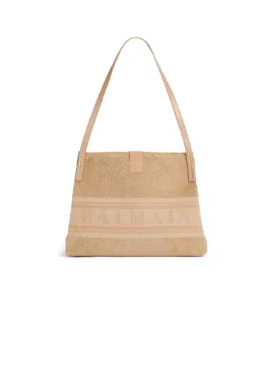 Balmain Small Release tote bag in cotton bouclé | Thumbnail 1 Balmain Small Release tote bag in cotton bouclé | Thumbnail 1