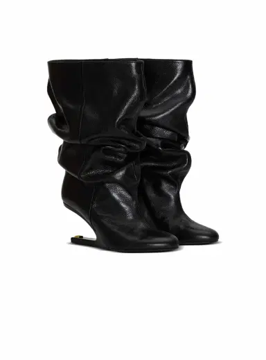 Balmain No Wedge textured leather ankle boots | Thumbnail 3