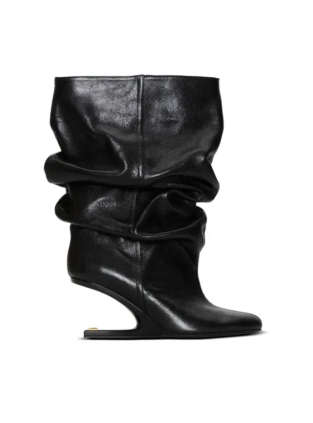 Balmain No Wedge textured leather ankle boots