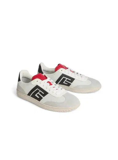 Balmain Swan suede and smooth leather sneakers | Thumbnail 3 Balmain Swan suede and smooth leather sneakers | Thumbnail 3