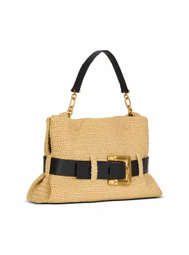 Balmain Medium Anthem bag in smooth leather and crochet | Thumbnail 3 Balmain Medium Anthem bag in smooth leather and crochet | Thumbnail 3
