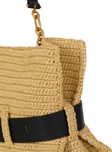 Balmain Medium Anthem bag in smooth leather and crochet | Thumbnail 6 Balmain Medium Anthem bag in smooth leather and crochet | Thumbnail 6