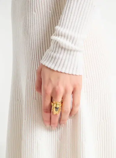 Balmain Brass and enamel Insect ring | Thumbnail 2 Balmain Brass and enamel Insect ring | Thumbnail 2