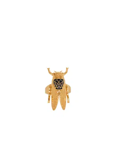 Balmain Brass and enamel Insect ring | Thumbnail 1 Balmain Brass and enamel Insect ring | Thumbnail 1