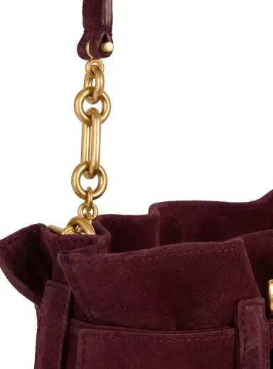 Balmain Anthem Mini suede leather bag | Thumbnail 5 Balmain Anthem Mini suede leather bag | Thumbnail 5