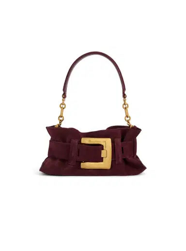 Balmain Anthem Mini suede leather bag | Thumbnail 1 Balmain Anthem Mini suede leather bag | Thumbnail 1