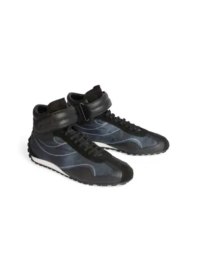Balmain Racing Mid-Top sneakers in nylon and leather | Thumbnail 3 Balmain Racing Mid-Top sneakers in nylon and leather | Thumbnail 3