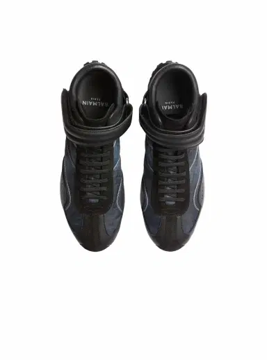 Balmain Racing Mid-Top sneakers in nylon and leather | Thumbnail 5 Balmain Racing Mid-Top sneakers in nylon and leather | Thumbnail 5