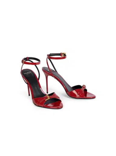 Balmain Anthem sandals in smooth calfskin leather | Thumbnail 3