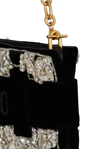 Balmain Anthem clutch in embroidered velvet | Thumbnail 6