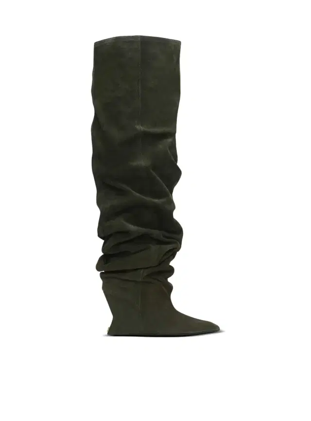 Balmain Suede leather Wedge thigh-high boots
