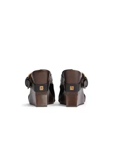 Balmain Anthem Wedge smooth leather mules | Thumbnail 4 Balmain Anthem Wedge smooth leather mules | Thumbnail 4