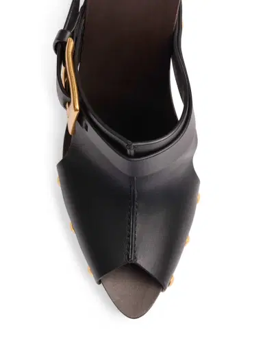 Balmain Anthem Wedge smooth leather mules | Thumbnail 5 Balmain Anthem Wedge smooth leather mules | Thumbnail 5