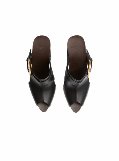 Balmain Anthem Wedge smooth leather mules | Thumbnail 6 Balmain Anthem Wedge smooth leather mules | Thumbnail 6